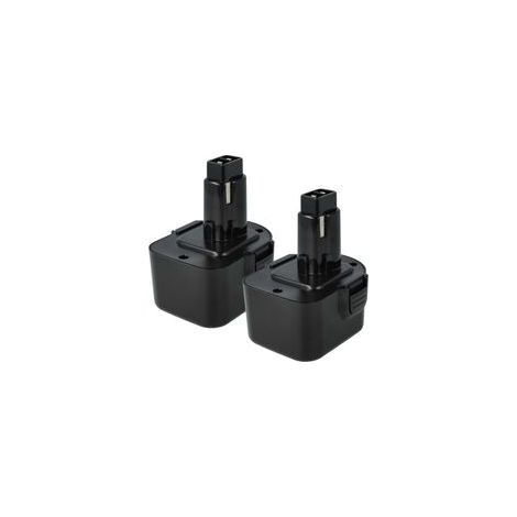 2x Batterie remplacement pour Black & Decker A9275 England SL1 3YD, A9252 England SL1 3YD pour outil électrique (3000 mAh, NiMH, 12 V)