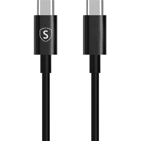 Cable de charge rapide usb c vers usb c 60w 3a pd 025m - noir