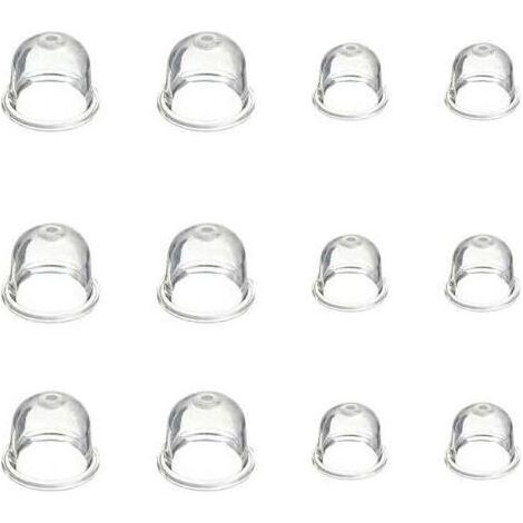 12 Pièces Carburateur Amorce Pompe Ampoule 19 mm et 22 mm Poire Pompe Amorcage Accessoires de Carburateur pour Debroussailleuse Tronçonneuse Souffleur Tondeuse (1/4)