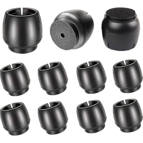 Protections pour pieds de chaise, embouts en silicone, lot de 12 protections rondes pour pieds de chaise, pour chaises de 17 pouces. (1/5)
