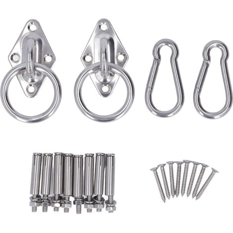 Kit de Suspension pour Hamac avec Anneau à Vis et Boucle d'Expansion - Haute Résistance (1/5)