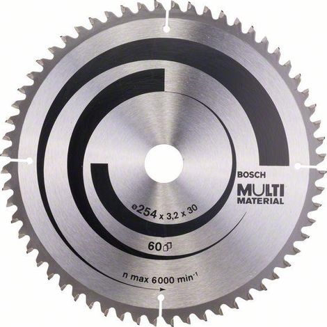 Lama circolare multi-materiale PRO, 254 x 3,2 x 30 mm, T60