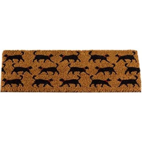 CATS Non Slip Doormat Entry Hallway Natural Coir Indoor Outdoor Welcome Door Mat Monarch Decoir Easy Clean (1/4)
