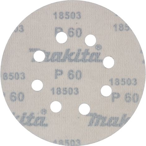 Makita Schleifpapier, 10 Stk., Ø 125 mm, Körnung 60, Art.Nr. D-65822 (1/5)