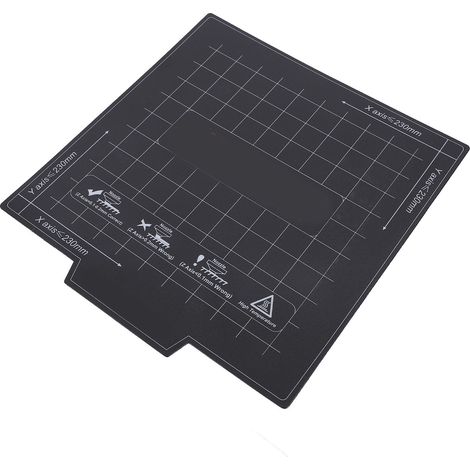 Plateforme magnétique pour imprimante 3D, feuille adhésive pour lit chauffant 235x235 mm, surface d'impression anti-enroulement, pièce de rechange (1/5)