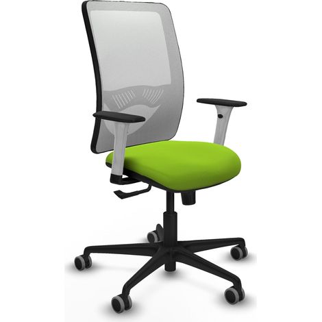Silla de oficina piqueras y crespo Zulema blanco cuero sintético espuma (1/2)