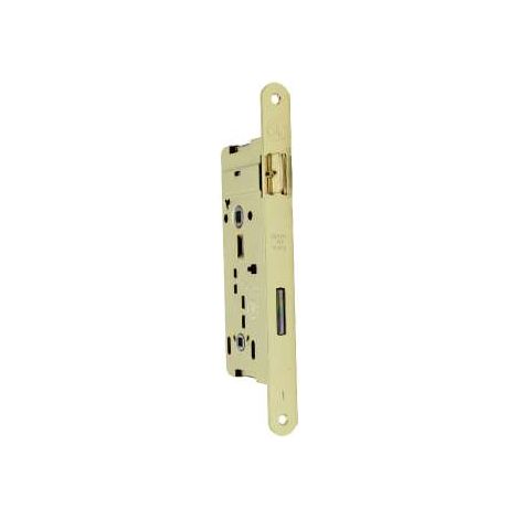 Serratura Patent Doppio Quadro Bordo Tondo Ottonata Entrata Mm.50
