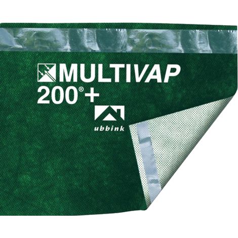 Ubbink – Écran sous-toiture HPV Multivap 200+ 1.50 x 50m – Haute perméabilité à la vapeur – Résistant aux UV et à la chaleur – 205009