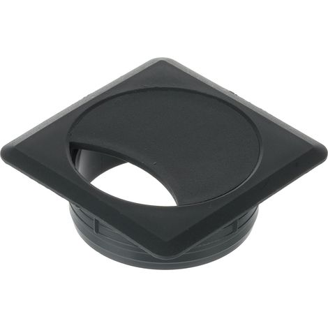 Pasacables cuadrado 60 mm antracita de plástico H20 Riex EK64 (1/2)