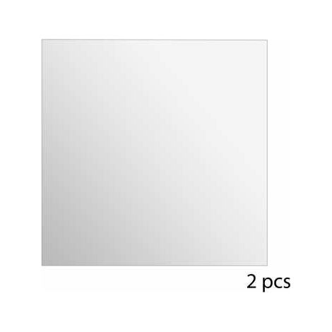 2 ESPEJOS AUTOADHESIVOS 40x40cm cuadrados de plástico (1/3)