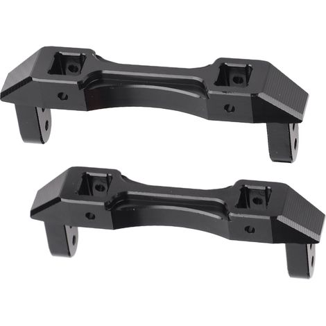 supports de pare-chocs RC 1/10 LCG en alliage d'aluminium noir résistant à l'usure. Support de fixation pour pare-chocs RC 1/10 LCG. (1/5)