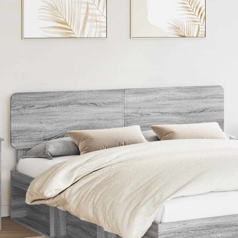 vidaXL Cabecero Gris Sonoma Madera de ingeniería (1/5)