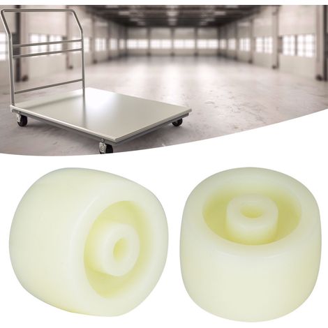 10 roues en nylon de 1,5 pouces, poulies rondes, galets rouleaux, capacité de charge max 40 kg (1/5)