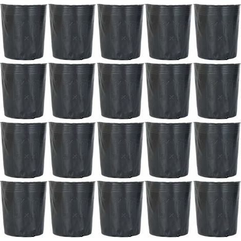 100Pcs Pots de Pépinière en Plastique Pot de Départ Dégradable Jardin Fleur Nutrition Pot Outil de Jardin pour Plantes Succulentes Boutures Semis cinq tailles (1/4)
