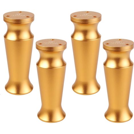 4 Pieces Sofa Legs, Aluminum Alloy Adjustable Furniture Legs with Free Screws for TV Cabinet Tea Table, Multiple Colors,12cm (1/4)
