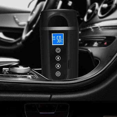 Mug chauffant pour voiture, en acier inoxydable, modèle universel, affichage intelligent de la température sur LCD, 500 ml, 12-24 V (1/5)