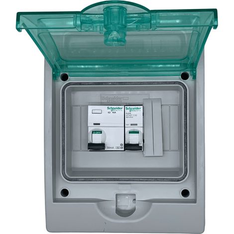 Caja AC monofásica 6KW con diferencial tipo ASI (1/4)
