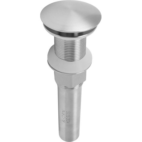 Bouchon de vidange en acier inoxydable pour évier de salle de bain, filtre anti-rebond et anti-obstruction (1/5)