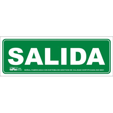 ATM Señalización Señal salida PVC - herramienta profesional duradera, calidad garantizada, envío en 24h