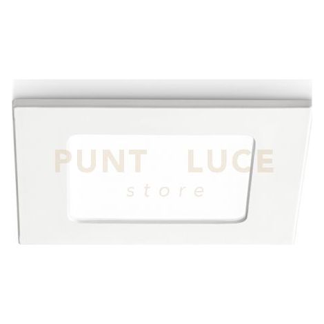 GFA753C- FARETTO DA INCASSO BIANCO QUADRATO A LED 3000K 420LM 6W 12X12CM
