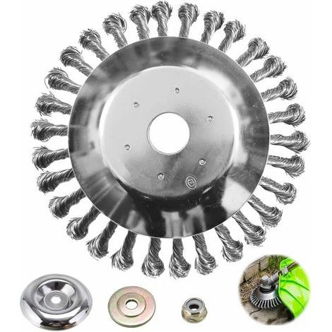 Testina per decespugliatore, Testa Spazzola Decespugliatore, 150x25.4mm Spazzola Diserbo Decespugliatore, Decespugliatore per Attrezzi da Giardino Agricoltura (6 Pollici) (1/5)