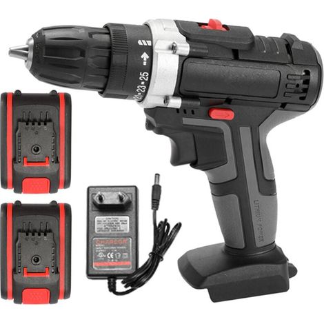 YMYNY 36V Cordless Drill Cordless Drill Driver Set LED Variable Speed Drill Power Drill Family Repair Tools (1/4)
