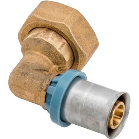RACCORDO A GOMITO CON GIRELLO DELT ALL - 16 x 3/4