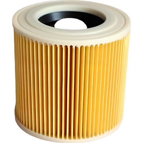 Compatible avec les aspirateurs Kaichi WD3/NT18/20/38/1 et WD2/MV2/3. Filtre HEPA en coton jaune (lot de 2). (1/4)
