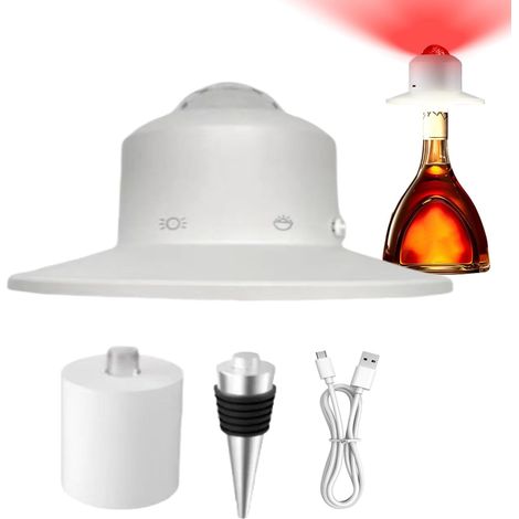 Abat - Jour Pour Bouteille Sans Fil - Kit Lampe Bouteille De Vin Lumière (1/5)