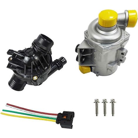 Pompe à eau avec thermostat et boulons compatibles avec les modèles 128i, 325i, 328i, 528i, 530i et X3. (11517586925) (1/5)