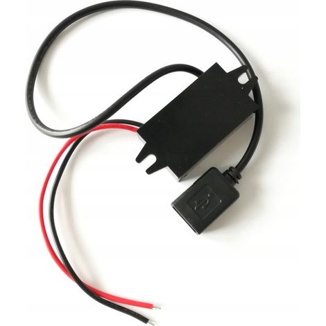 Kfz-Wechselrichter 12/24V 5V 3A USB-A-Anschluss mit Parkmodus-Adapter (1/2)