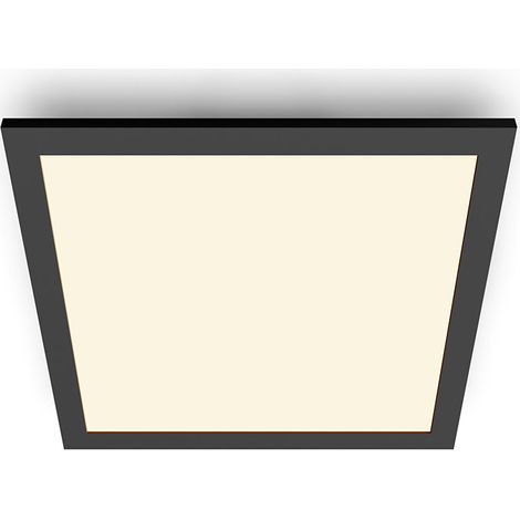 Philips – Panneau LED pour plafond 12W carré noir – 3 ambiances 2700K – 1100 lumens – Éclairage personnalisé pour divers environnements (1/6)