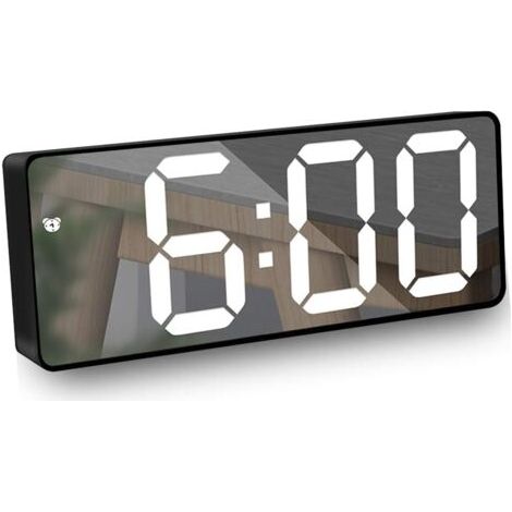 Réveil miroir numérique avec affichage LED de la date et de la température-NANOTEH (1/5)