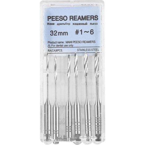 6 pièces Fraises en Acier Tungstène pour Dentiste, Accessoires de Perceuse Dentaire 32mm Numéros Variés (1-6) (1/5)