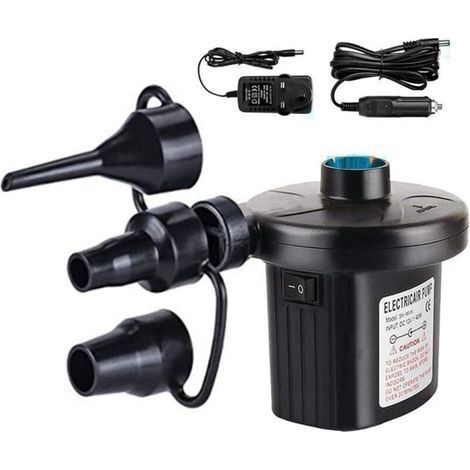 Electric Air Pump, 2 in 1 Rechargeable Inflator Deflator, Electric Air Pump Portable Fast Inflator with 3 Nozzles [413] (1/4)