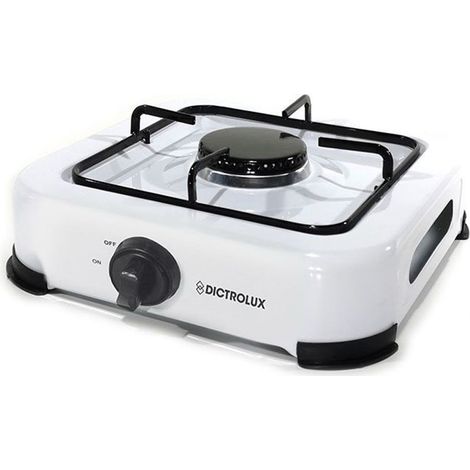 TrAdE Shop Traesio - Fornello A Gas Propano-butano 1 Fuoco 27x27cm Portabile Per Cucinare In Giardino Campeggio - (1/3)