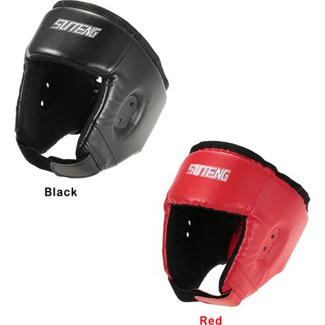 Couvre-chef d'entraînement de boxe, protège-tête pour Arts martiaux, casque de Sparring, équipement de protection du visage (1/5)