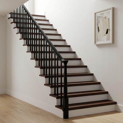 vidaXL Marches d'escalier 16 pièces 70 x 30 x 2 cm Marron foncé (1/5)