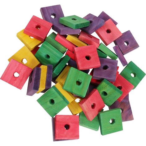 50 Pièces Mâcher pour Perroquet en Bois, DIY pour Cage (1/5)