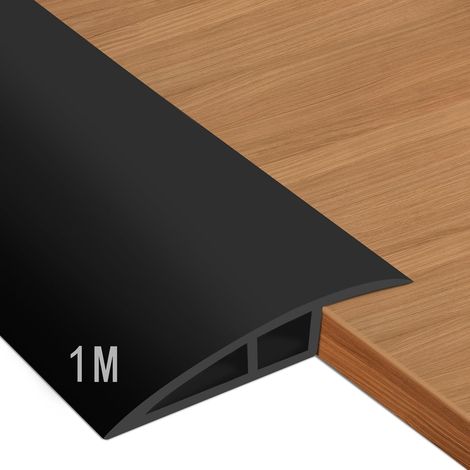 Bandes de Seuil en PVC, 5-10 mm, 1 m x 5 cm, Auto Adhésives, Adhésif Puissant, Résistant et Robuste, Design Sans Couture, Sûr et Esthétique, Bandes de Transition de Sol (1/5)