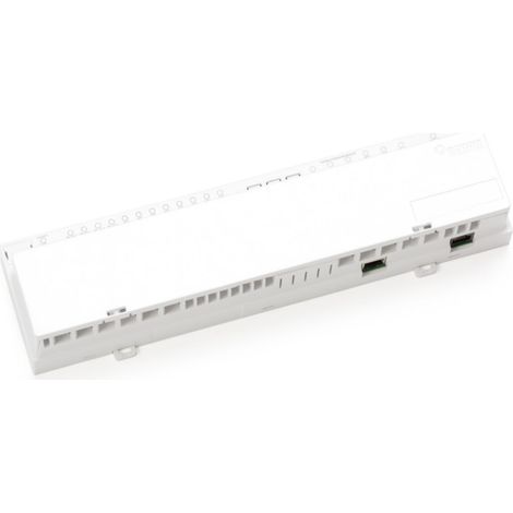 Rehau – Base NEA SMART 2.0 – Boite de contrôle de chaudière pour 8 thermostats – Compatible filaire et radio – Montage mural ou sur rail oméga