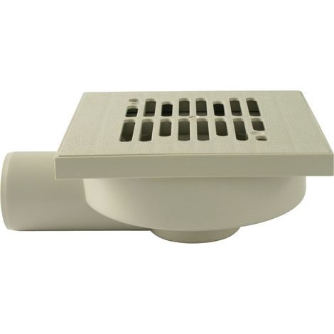Marley Bad-Ablauf DN 50 Abgang waagerecht, Rost 15 x 15 cm Siphons & Abläufe (1/3)