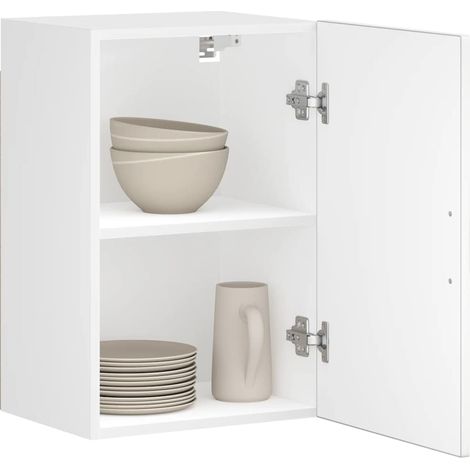 Armoire murale de cuisine Porto-Meuble de cuisine-Armoire suspendue de rangement blanc bois d'ingénierie 981312 (1/5)