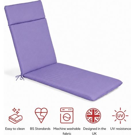 SP Lounger Pad Cushion - L198 x W60 x H6 cm - Plum