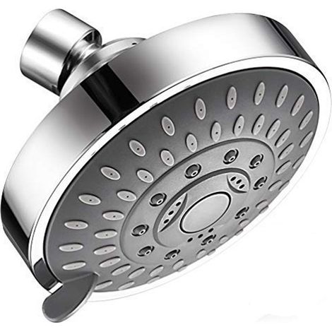 Pommeau de douche haute pression 4 pouces, 5 vitesses, pommeau de douche pour salle de bain d'hôtel (1/3)