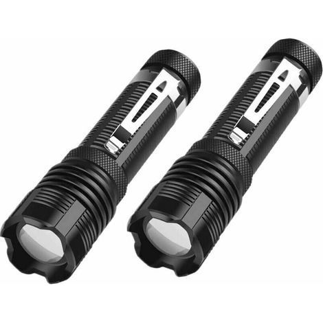 2 Pack Small Portable LED Flashlight 5000 High Lumens with 5 Modes (1/4)