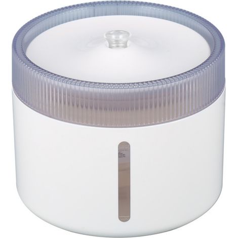 Fontaine À Eau Pour Animaux - Fontaine À Eau Pour Chat Et Petit Chien - 2,4 L - Top En Acier Inoxydable - Fenêtre De Niveau D'eau - Filtre À Charbon Actif - 1 Pièce (1/2)
