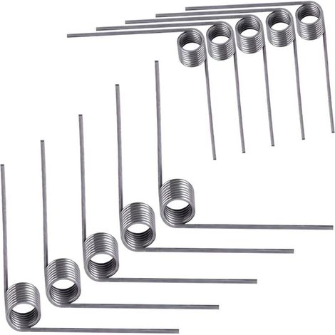 10 Pièces Ressort de Torsion Ressort de Rappel Diamètre du Fil 0 5mm Diamètre Extérieur 5mm Angle 90° pour réparations à Domicile (1/4)