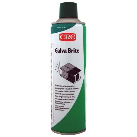 Peinture aérosol CRC Galva Brite, Gris, 400ml ( Prix pour 1 ) Protège de la corrosion, aspect de la galvanisation à chaud. Bonne adhérence sur surfaces métalliques. (1/2)