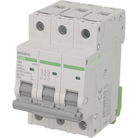 Interrupteur Sectionneur Modulaire 3 pôles 63A Noark